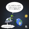 Cartoon: Alien Radio (small) by Timo Essner tagged aliens,alien,ufo,sighting,pentagon,nasa,radio,waves,space,earth,cartoon,timo,essner