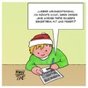 Cartoon: Weihnachtswunsch (small) by Timo Essner tagged weihnachten,ehe,seitensprung,affäre,kinder,kind,brief,nikolaus,weihnachtsmann