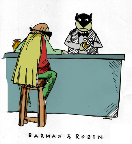 Cartoon: Barman (medium) by Carma tagged batman,robin,barman