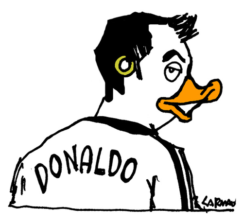 Cartoon: Cristiano Donaldo (medium) by Carma tagged football,sport,ronaldo