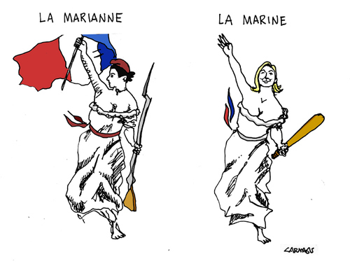 Cartoon: France 2015 (medium) by Carma tagged frnce,eleccions,le,pen