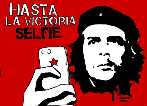 Cartoon: Hasta Selfie (medium) by Carma tagged che,guevara,selfie
