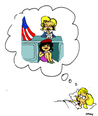 Cartoon: Hillarys Dream (medium) by Carma tagged clinton,lewinsky,usa,2016