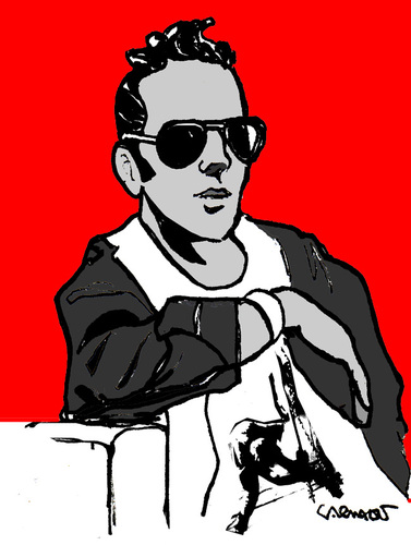 Cartoon: Joe Strummer (medium) by Carma tagged music,joe,strummer,rock,the,clash