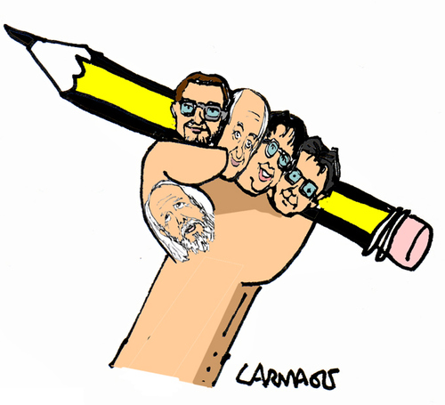 Cartoon: No Pasaran (medium) by Carma tagged charlie,hebdo,cartoon,cartoonist