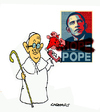 Cartoon: American Graffiti (small) by Carma tagged usa,pope,obama