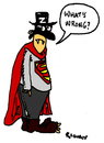 Cartoon: Wrong (small) by Carma tagged batman,superman,zorro,dracula