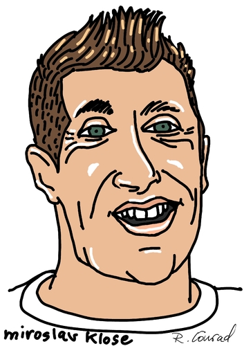Cartoon: Miroslav Klose (medium) by Ralf Conrad tagged miroslav,klose,wm,2014