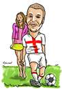 Cartoon: David Beckham (small) by Ralf Conrad tagged fußball,england