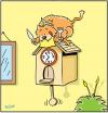 Cartoon: TP0021cats (small) by comicexpress tagged cat cats feline food chain cuckoo clock carnivore hungry