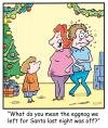 Cartoon: TP0249christmas (small) by comicexpress tagged eggnogg eggnog food spoiled christmas xmas child children parents mother father santa claus