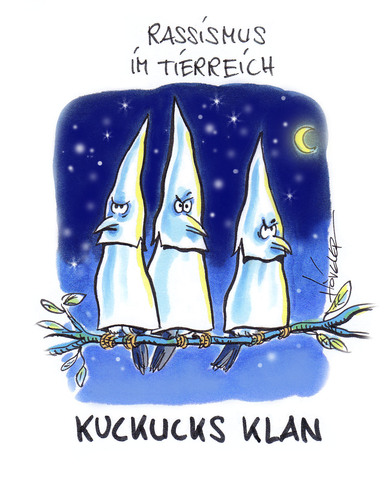 Cartoon: Rassismus im Tierreich (medium) by Hoevelercomics tagged rassismus,racism
