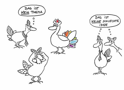 Cartoon: Diversität LGBT (medium) by cartoonsbyroth tagged diversity,schwul,lesbisch,trans