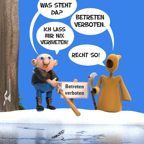 Cartoon: Rechts (medium) by Rüsselhase tagged schwarzerhumor,ungebildet