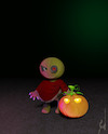 Cartoon: Halloween Puppet (small) by Rüsselhase tagged hallowenn,puppet,pumpkin