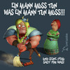 Cartoon: Thats Life (small) by Rüsselhase tagged wikinger,besen,mann,frau