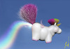 Cartoon: The true about rainbows. (small) by Rüsselhase tagged unicorn,rainbow