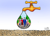 Cartoon: water is life (small) by jabar tagged water,life