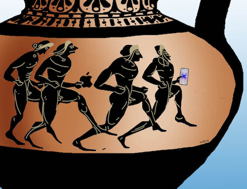 applegree25 (medium) Cartoon: applegree25 (medium) by Lubomir Kotrha tagged apple,apple