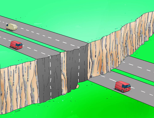 Cartoon: autopriekop2 (medium) by Lubomir Kotrha tagged cars,roads,highway,cars,roads,highway