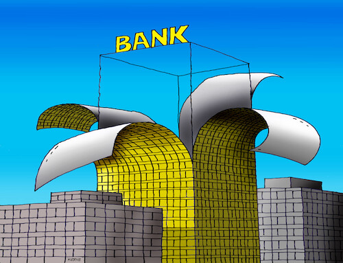 Cartoon: banktapet (medium) by Lubomir Kotrha tagged banks,crisis,crash,banks,crisis,crash