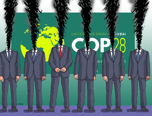 Cartoon: coppolit28 (medium) by Lubomir Kotrha tagged climate,dubai,cop28,climate,dubai,cop28
