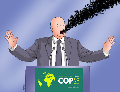 Cartoon: copreci28 (medium) by Lubomir Kotrha tagged climate,dubai,cop28,climate,dubai,cop28