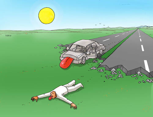 Cartoon: dialnicno23 (medium) by Lubomir Kotrha tagged cars,roads,highway,cars,roads,highway