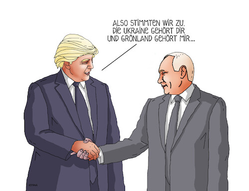 Cartoon: Donald Trump Vladimir Putin Ukra (medium) by Lubomir Kotrha tagged donald,trump,vladimir,putin,ukraine,war,peace,donald,trump,vladimir,putin,ukraine,war,peace