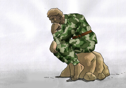 Cartoon: dummask (medium) by Lubomir Kotrha tagged war,war
