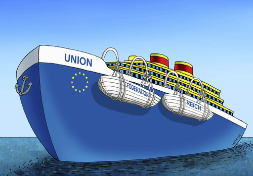 Cartoon: euall (medium) by Lubomir Kotrha tagged eu,union,federation,crisis