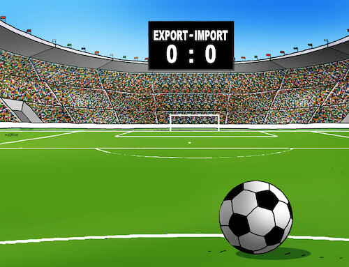 Cartoon: exfut (medium) by Lubomir Kotrha tagged football,football