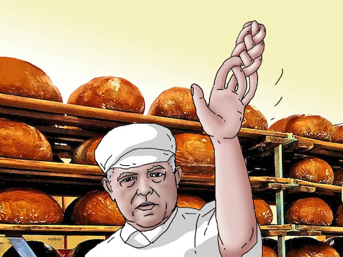Cartoon: ficovianoc (medium) by Lubomir Kotrha tagged robert,fico,slovakia,baker,robert,fico,slovakia,baker