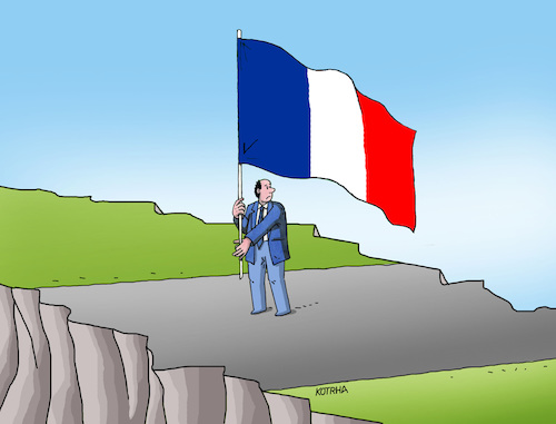 Cartoon: france17 (medium) by Lubomir Kotrha tagged france,president,election,marine,le,pen,emmanuel,macron