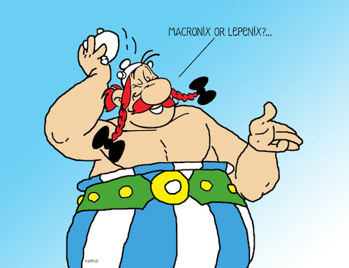 Cartoon: francenix-en (medium) by Lubomir Kotrha tagged france,election,macron,france,election,macron