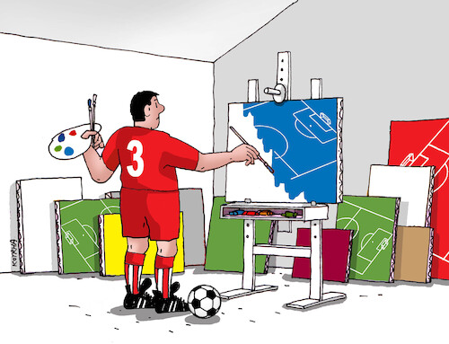 Cartoon: futart26 (medium) by Lubomir Kotrha tagged football,soccer,world,cup,usa,canada,mexico,football,soccer,world,cup,usa,canada,mexico