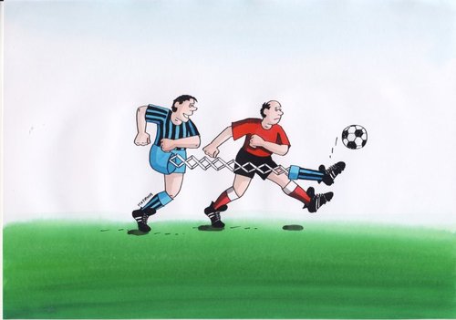Cartoon: futbal5-1 (medium) by Lubomir Kotrha tagged humor