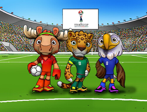 Cartoon: futms26 (medium) by Lubomir Kotrha tagged football,soccer,world,cup,usa,canada,mexico,football,soccer,world,cup,usa,canada,mexico