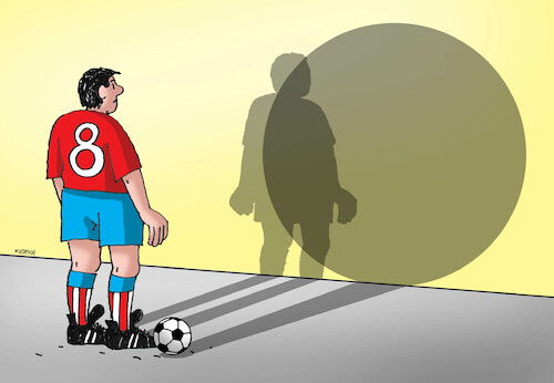 Cartoon: futtien (medium) by Lubomir Kotrha tagged qatar,football,championships,qatar,football,championships