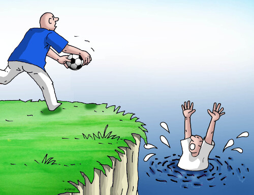 Cartoon: futwater (medium) by Lubomir Kotrha tagged football,soccer,world,cup,football,soccer,world,cup