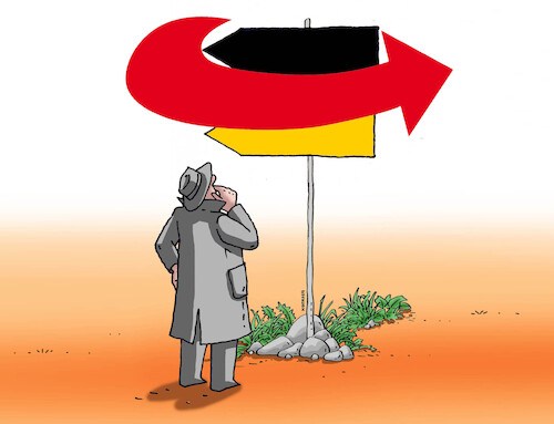 Cartoon: gerafd24 (medium) by Lubomir Kotrha tagged deutschland,wahlen,sachsen,thüringen,afd,bsw,deutschland,wahlen,sachsen,thüringen,afd,bsw