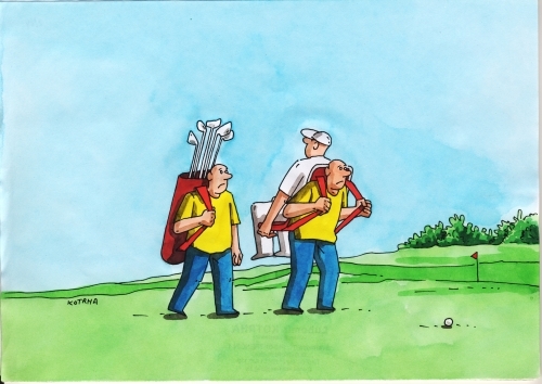 Cartoon: golfnosic (medium) by Lubomir Kotrha tagged humor