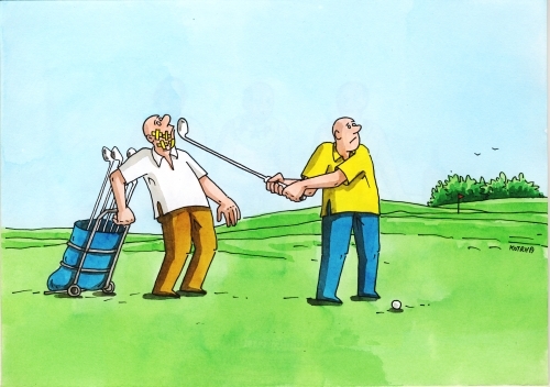 Cartoon: golfuder (medium) by Lubomir Kotrha tagged humor