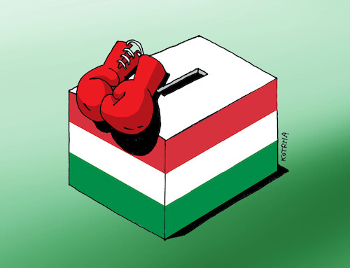 Cartoon: hunvolby (medium) by Lubomir Kotrha tagged hungary,orban,elections,hungary,orban,elections