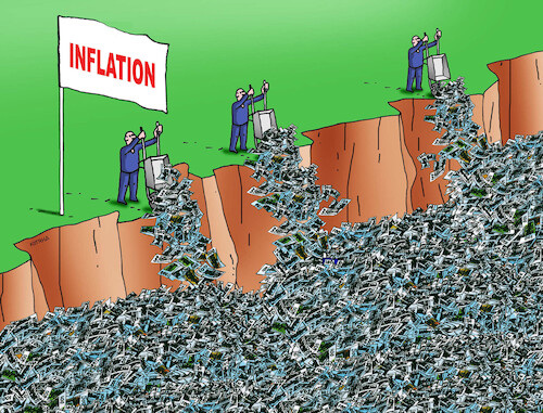 Cartoon: infla18-de (medium) by Lubomir Kotrha tagged inflation,inflation