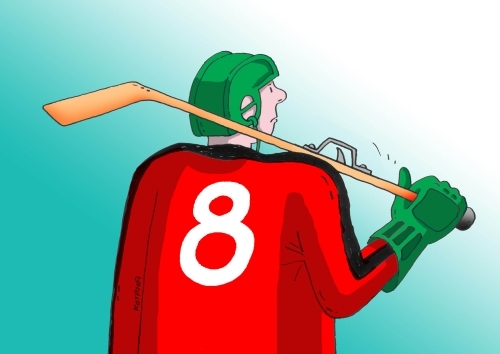 Cartoon: kohutik (medium) by Lubomir Kotrha tagged ice,hockey