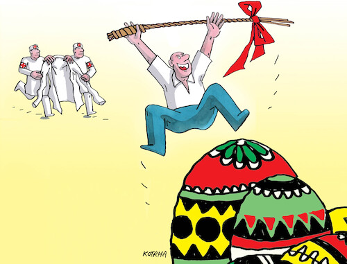 Cartoon: krasloradost (medium) by Lubomir Kotrha tagged easter,holidays,eggs,easter,holidays,eggs