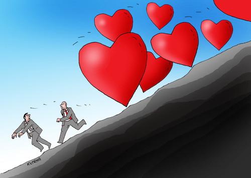 Cartoon: majkopec (medium) by Lubomir Kotrha tagged may,love,woman,man,may,love,woman,man