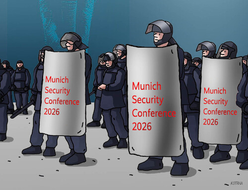 Cartoon: munichconfer (medium) by Lubomir Kotrha tagged germany,munich,security,conference,germany,munich,security,conference