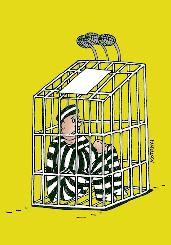Cartoon: neotribun-far (medium) by Lubomir Kotrha tagged nw,democracy,nw,democracy